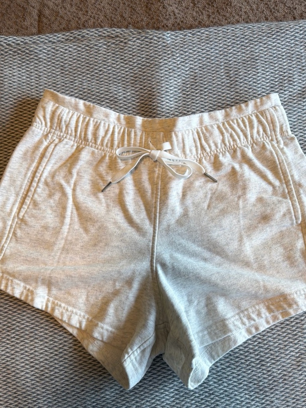 Women's Athletic Drawstring Shorts - Light Heather Gray